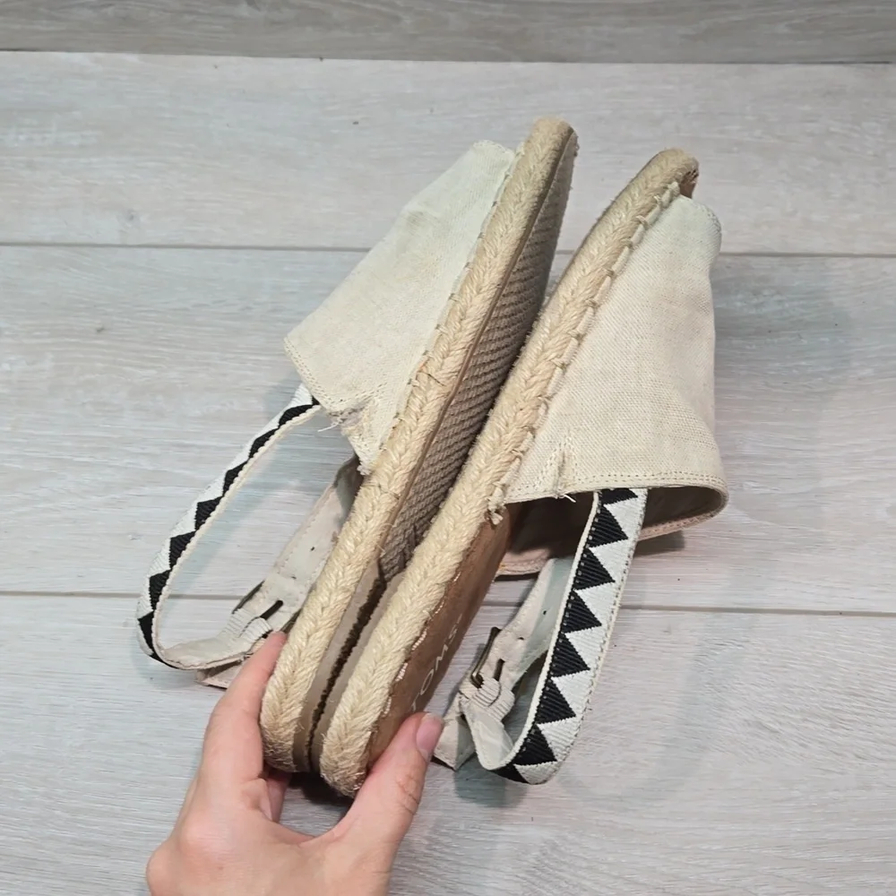 Toms Women Espadrille Flats sandals shoes sz 9